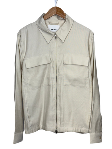 Alban Jacket Ivory Viscose Linen