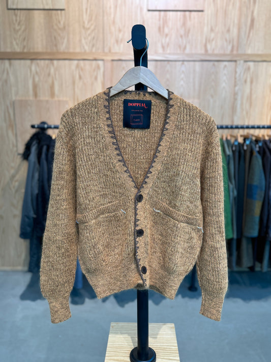 Cueva x Doppiaa FW24 Collaboration Cardigan Brown