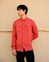 Dallas Linen Overshirt Coral