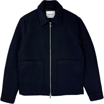 Gael Jacket Wool Blend Navy Blue