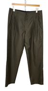 Collins Trouser Olive Portuguese Wool Blend