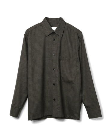 Freddy Overshirt Wool Blend Green Check