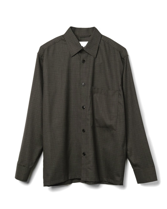 Freddy Overshirt Wool Blend Green Check
