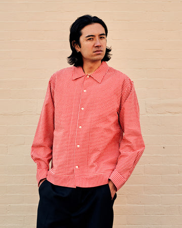 Reed Overshirt Chili Glow Cotton Blend