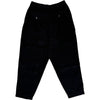 Pleated Track Pant Black Cat Cord