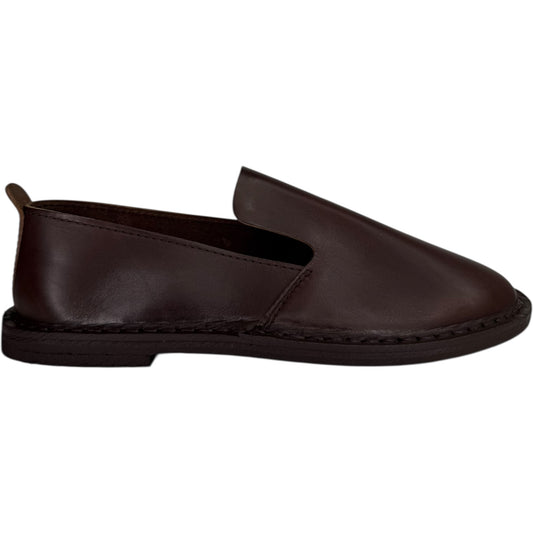DBF x Steve Mono Leather Slippers Brown