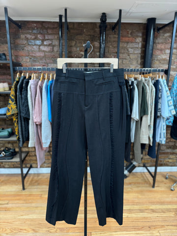 Black Hampton Wool Trouser