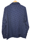 Hank Overshirt Navy Blue Viscose Blend