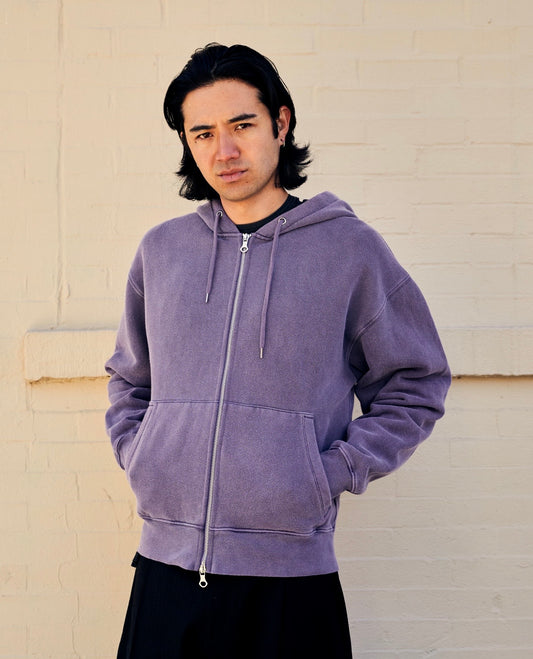 Rascal Hood Antique Amethyst Star Fleece