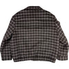 Student Jacket Baby Llama Fuzzy Cloth Windowpane