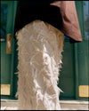 Nikos Jeans Fringed White Twill