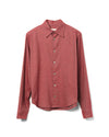Brushed Cotton Shirt Burgundy