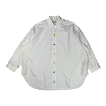 Mega Overshirt Embroidery White
