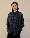 Above Shirt Penumbra Check Sheercoat Linen