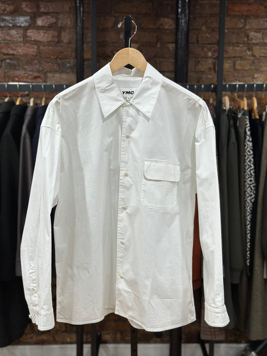 Wray Shirt White Cotton Poplin