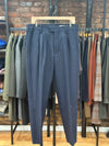 Fritz Navy Double Pleated Trouser Relaxed Fit Navy