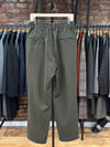 Serge Tumbler Single Pleated Wide Easy Pants Olive Wool