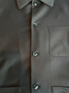 Overshirt Visal Flan Navy Brushed Wool