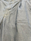 Back Satin Single Pleated Wide Pants Olive Cotton Linen