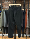 Poly Rayon Twill Tapered Easy Pants Black
