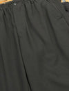 Poly Rayon Twill Tapered Easy Pants Black