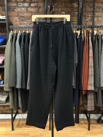 Tumbler Black Wide Easy Pants Wool