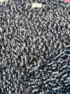 Black and White Chunky Sweater Wool Blend
