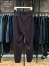 Omari Belted Trouser Lightweight Wool Burgandy