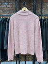Seth Scarf Cardigan Merino Wool Blush