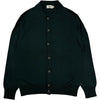 Button Front Wool Cardigan Green
