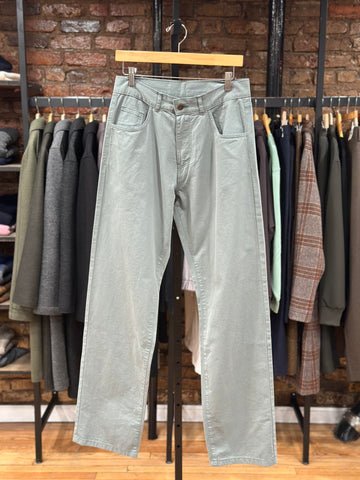 Loose Fit Trouser New Green Cotton