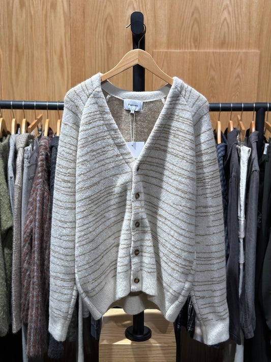 Rome Knitted Cardigan Brown Cream