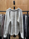 Rome Knitted Cardigan Brown Cream