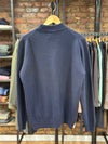 Fino Navy Mock Neck Sweater Wool