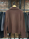 Seth Scarf Cardigan Merino Wool Brown