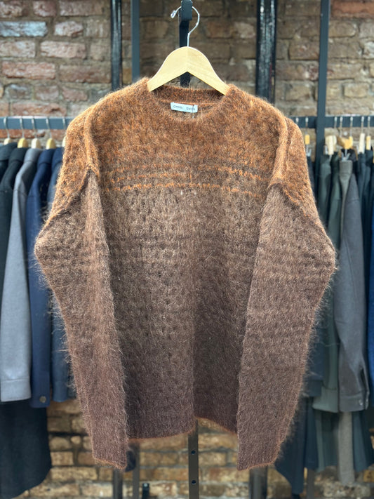 Shia Knitted Sweater Gradient Effect Brown Degrade