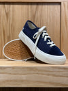 Soho Navy Suede Toe Box