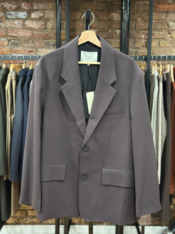 Mizumi Light Tech Wool Blazer Espresso Brown