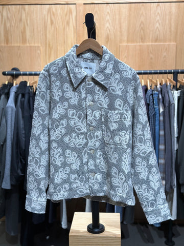 Rahim Grey Melange Overshirt Leaf