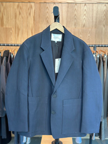 Conde Double Cotton Navy Blazer