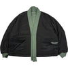 Reversible Haori Flight Jacket Teal Grey