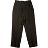 Shoecut Slack Ink Black Linen Silk