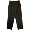 Shoecut Slack Ink Black Linen Silk