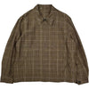 Fly Linen Mohair Blouson Brown Plaid