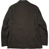 Double Breasted Blazer Ink Black Linen Silk