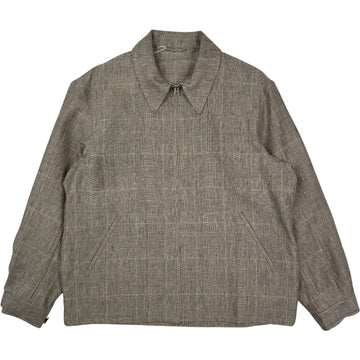 Fly Linen Mohair Blouson Glen Plaid
