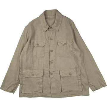 Safari Overshirt Linen Silk Grey