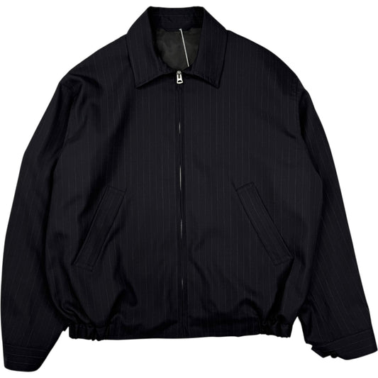 Shadow Stripe Toro Blouson Navy Wool
