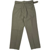 Belted Riviera Cotton Trouser Olive