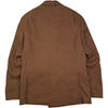 Double Breasted Blazer Brown Linen Silk